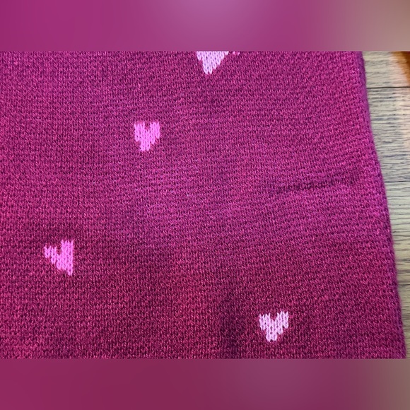 Lilly Pulitzer XXS NWT ELIZABELLE SWEATER in MULBERRY OMBRE HEART JACQUARD-PTP18 - Picture 6 of 6